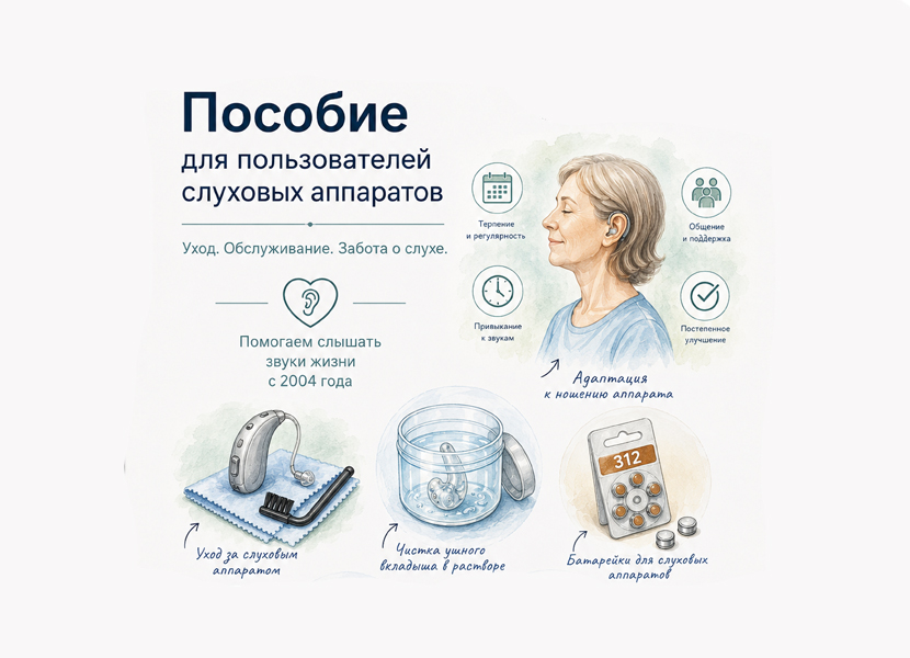Комплексное пособите для пользователей слуховых аппаратов