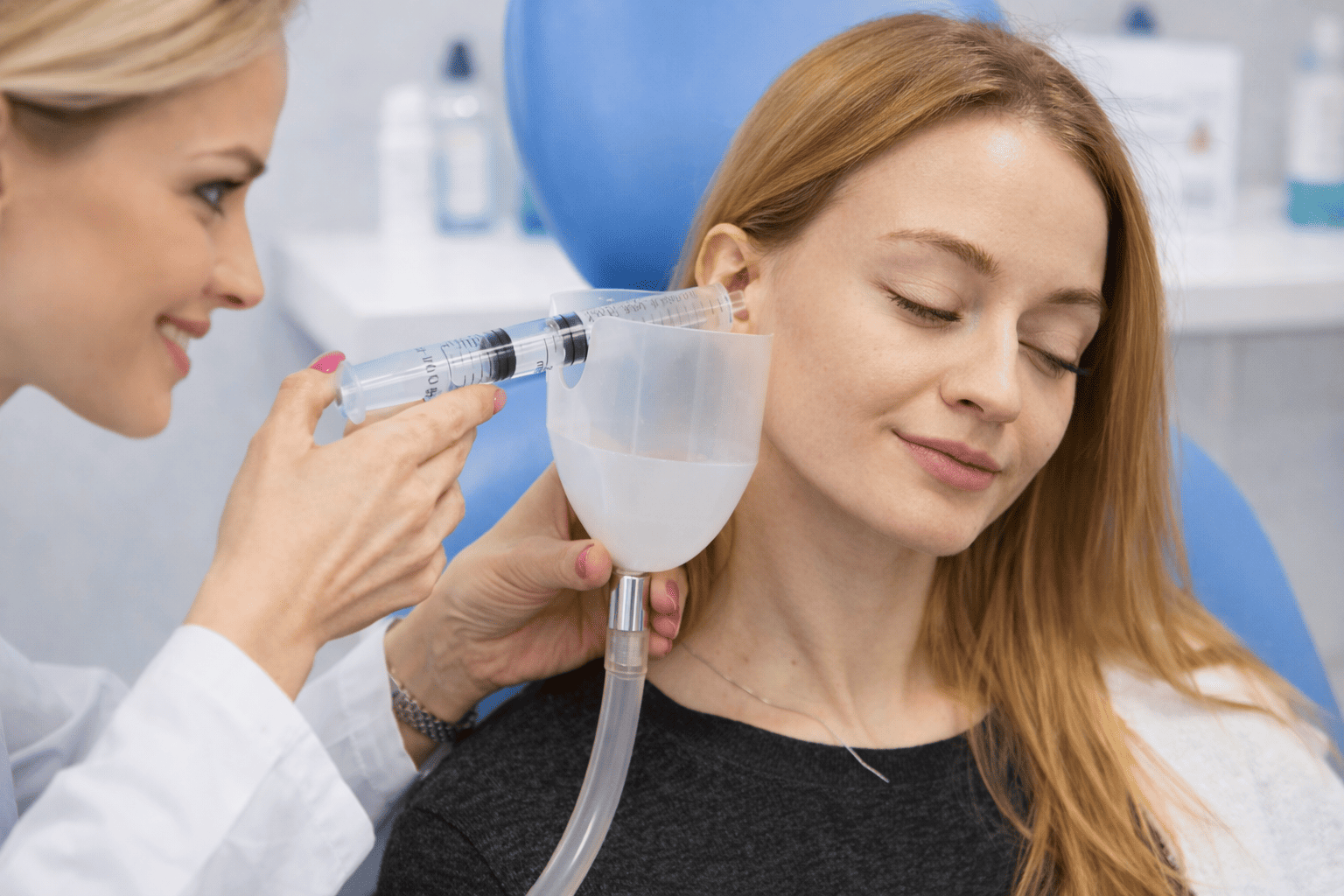 Промывание серной пробки (1 ухо)