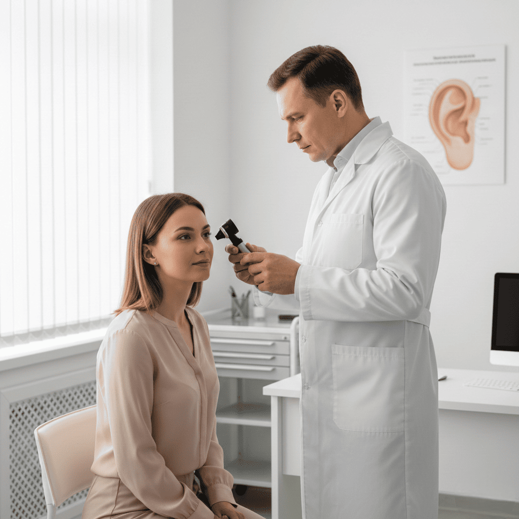 Осмотр врача сурдолога-оториноларинголога (без обследования, манипуляции, консультации)