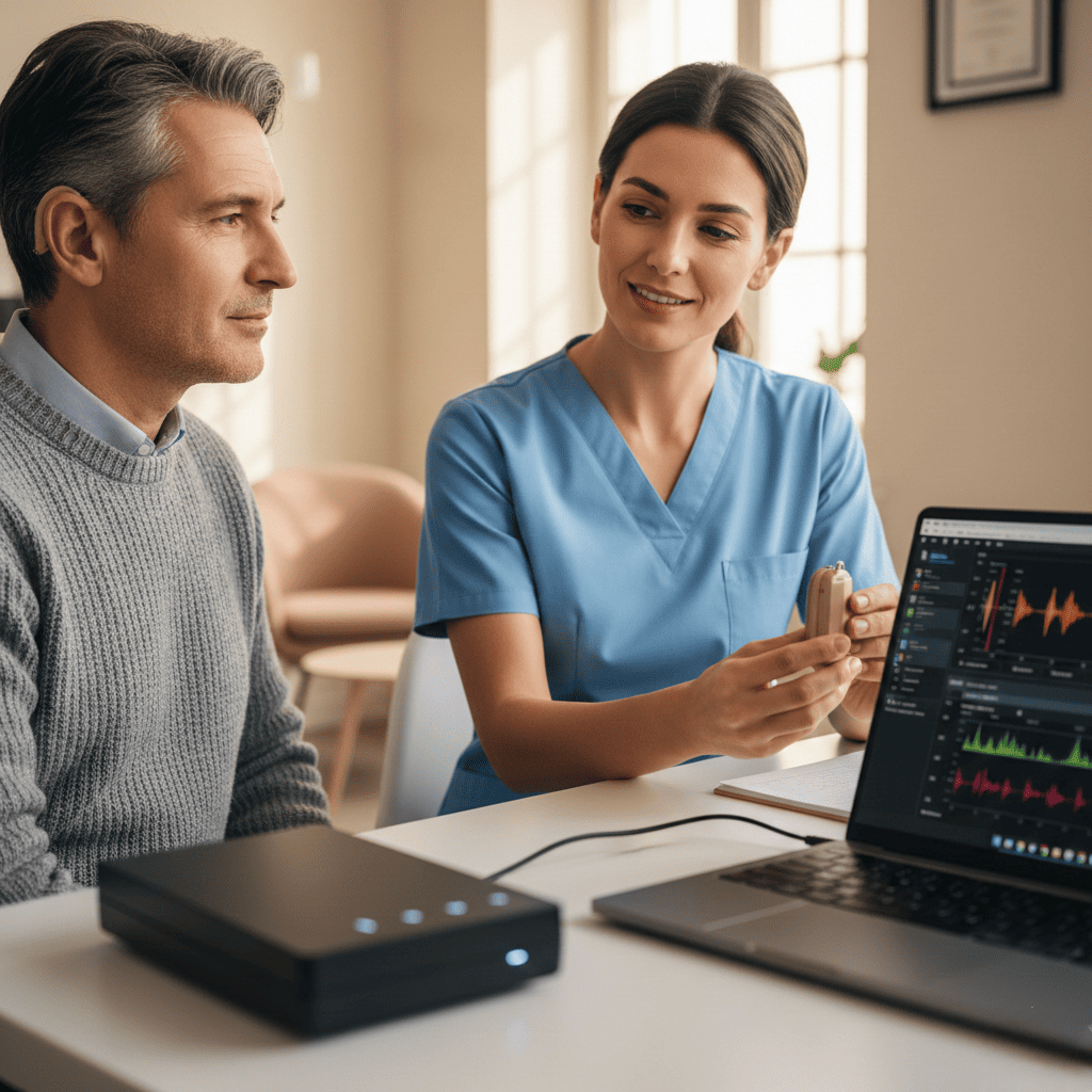 Настройка цифрового программируемого слухового аппарата, купленного в Центре слуха «Звуки жизни» - первые 2 (две) настройки